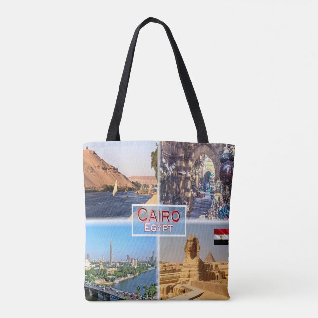 Bolsa Tote EG Cairo - Rio Nilo - Khan el Khalili - (Verso)