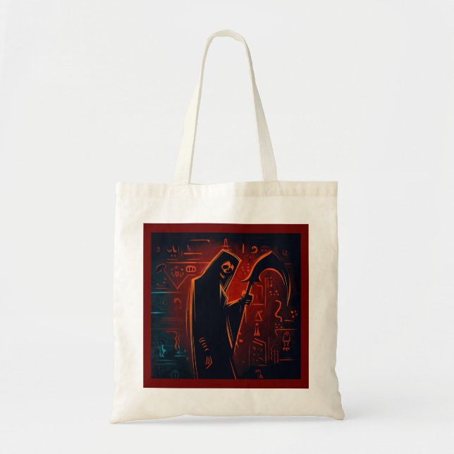 Bolsa Tote Egípcia Grim Reaper Halloween 2 (Frente)