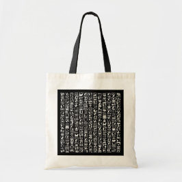 Bolsa Tote Egípcio Hieroglyph Tote Bag