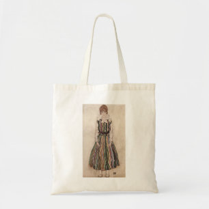 Bolsa Tote Egon Schiele - Edith Schiele no vestido listrado
