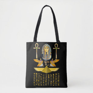 Bolsa Tote Egyptian Pyramids King Tut Pharaoh Tutankhamun