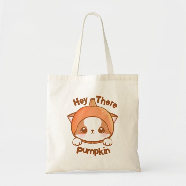 Bolsa Tote Ei, Abóbora Mochi Abóbora Kawaii  (Frente)