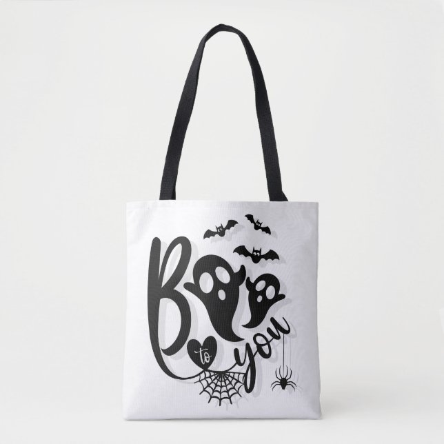 Bolsa Tote Ei Boo Simple Halloween (Frente)