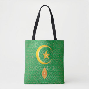 Bolsa Tote Eid al Fitr Mubarak Ramadan Kareem Moon Star