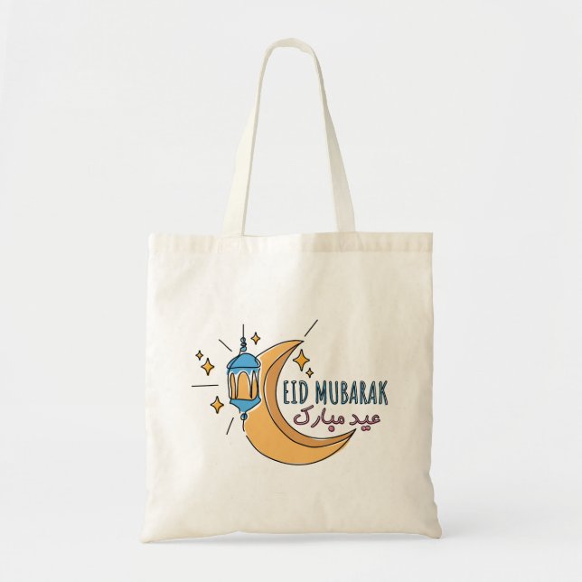 Bolsa Tote Eid mubarak (Frente)