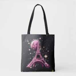Bolsa Tote Eiffel Tower Night Moon          