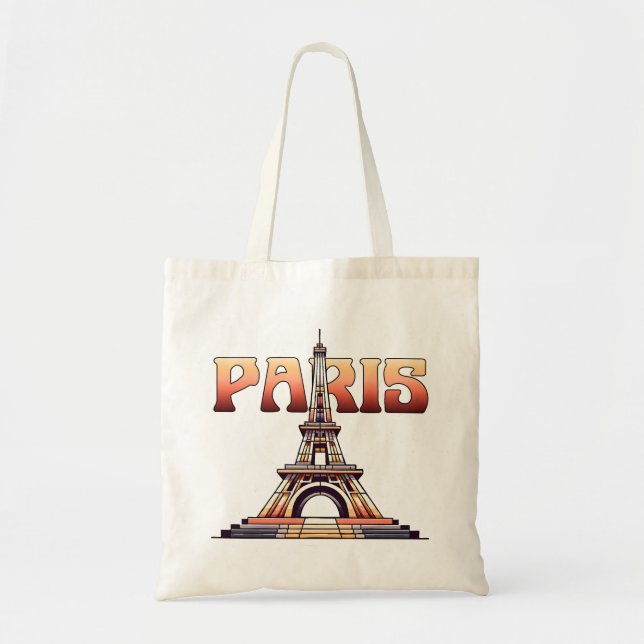 Bolsa Tote Eiffel Tower Paris França (Frente)