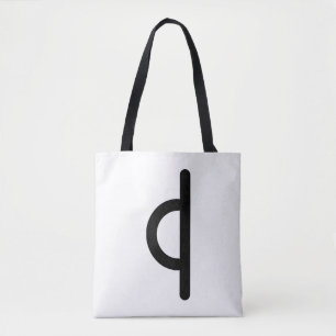 Bolsa Tote EIHWAZ runa nórdica (Teixo, Resistência, Transform
