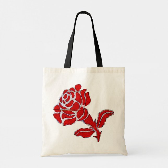 Bolsa Tote Eine Tasche voller ROSEN - Tragetaschen (Verso)