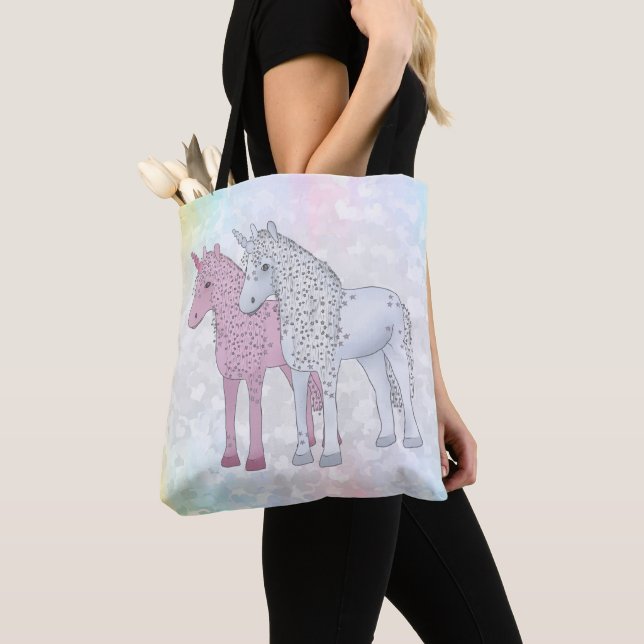 Bolsa Tote Einhörner (Close Up)