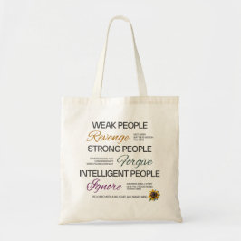 Bolsa Tote Einstein Forgive Ignore Minimalist Growth Quote