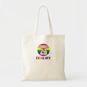 Bolsa Tote Ekoalaty Equality Gay Koala Bear Engraçado LGBT Ra