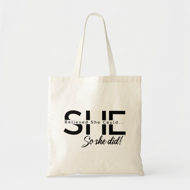 Bolsa Tote Ela Acreditava Que Podia. (Frente)