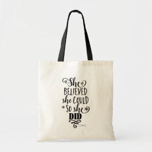 Bolsa Tote ELA ACREDITOU QUE PODERIA ENTÃO ELA FEZ Modern Cus