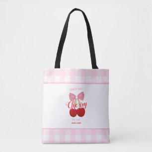Bolsa Tote Ela É a Cereja no Topo Presente para Damas de Honr