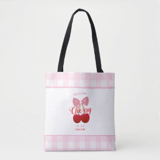 Bolsa Tote Ela É a Cereja no Topo Presente para Damas de Honr