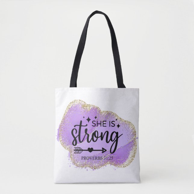 Bolsa Tote Ela É Forte (Frente)