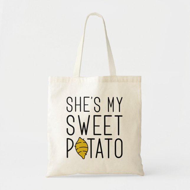 Bolsa Tote Ela é minha batata doce (Frente)