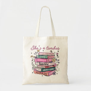 Bolsa Tote Ela é uma Bíblia do livro de professores