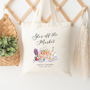 Bolsa Tote Ela está fora do mercado Churrasco de Chá de Noiva