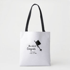 Bolsa Tote Ela fez isso, parabéns, graduação.