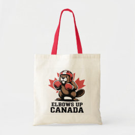 Bolsa Tote Elbows Up Canadá | Quirky Canadian Pride Gift