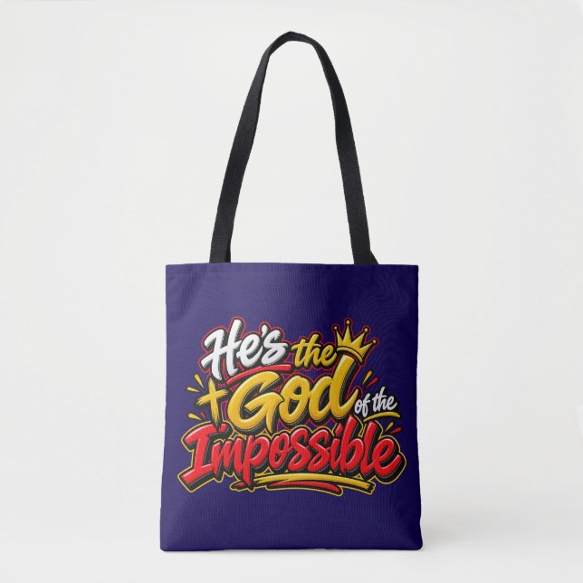 Bolsa Tote Ele é o Deus do possível (Frente)
