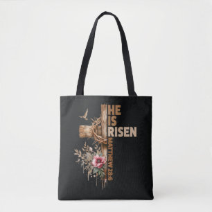 Bolsa Tote Ele Ressuscitou Jesus Cristão Religioso Páscoa