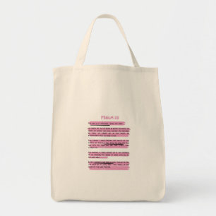 Bolsa Tote Ele Restaura Minha Alma Sacola de Compras Salmo 23