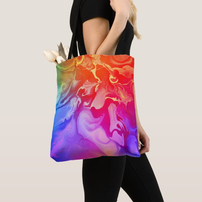 Bolsa Tote Electric Spectrum in Motion (Close Up)