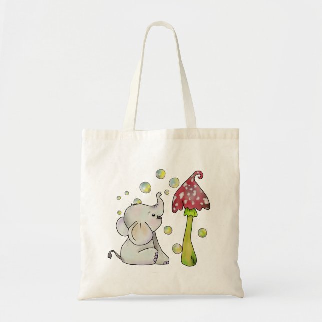 Bolsa Tote Elefant und Pilz (Frente)