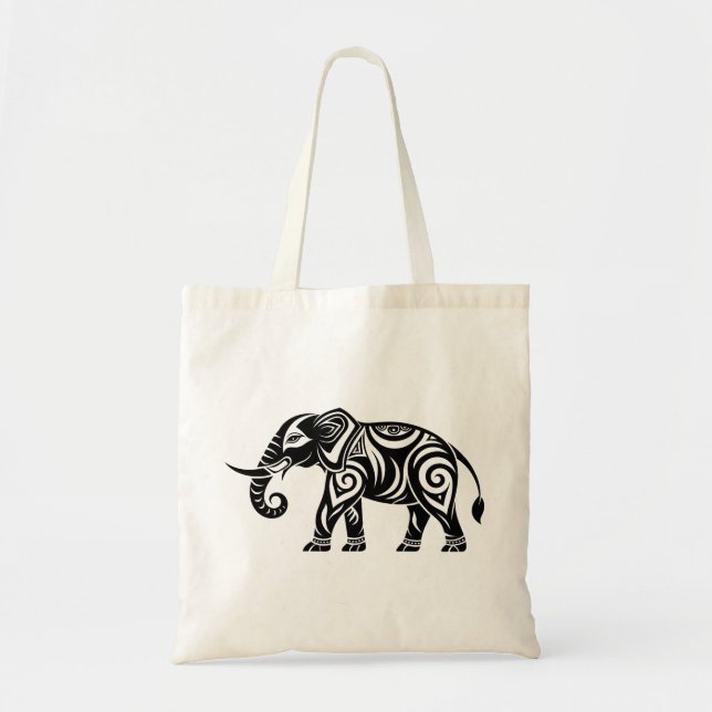 Bolsa Tote elefante, animal, imagem de paquiderme (Frente)
