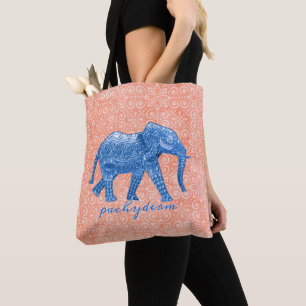 Bolsa Tote elefante azul