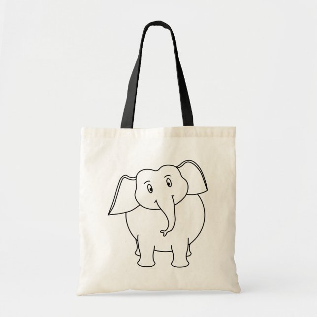 Bolsa Tote Elefante branco (Frente)