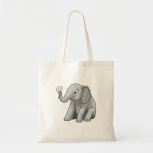 Bolsa Tote Elefante com Flor