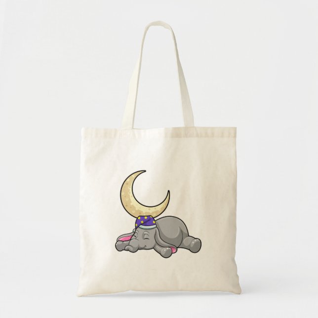 Bolsa Tote Elefante com Lua (Frente)