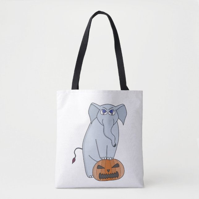 Bolsa Tote Elefante de abóbora (Frente)