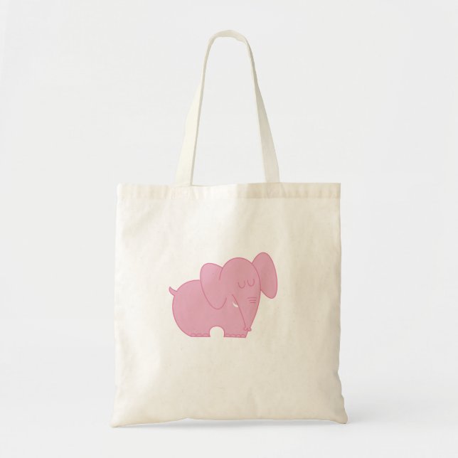 Bolsa Tote Elefante Doce (Rosa) (Frente)