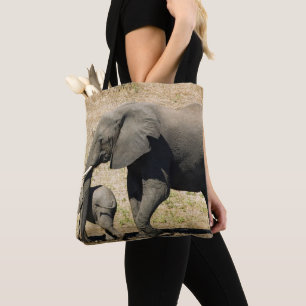 Bolsa Tote Elefante e mãe do bebê
