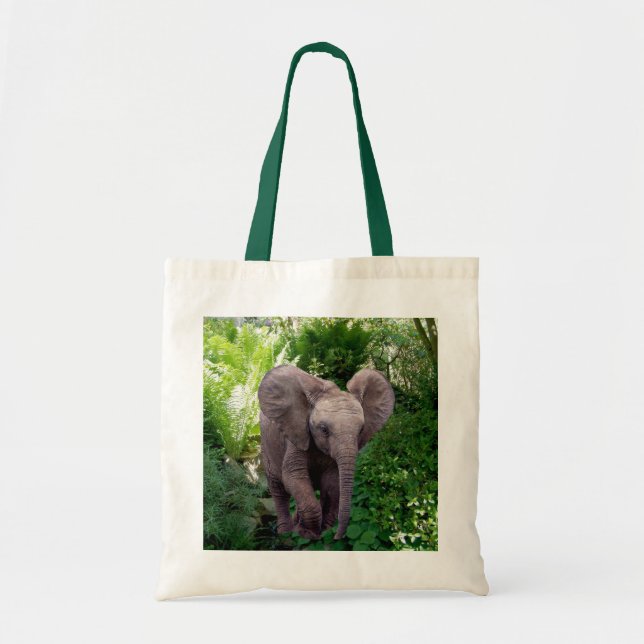 Bolsa Tote Elefante e selva (Frente)