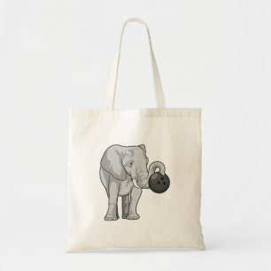 Bolsa Tote Elefante em Boliches com Bola de boliche