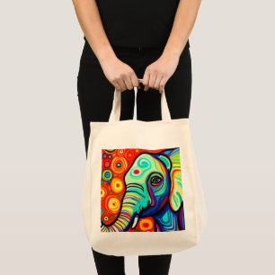 Bolsa Tote Elefante excêntrico