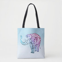 Elefante Floral Gradiente