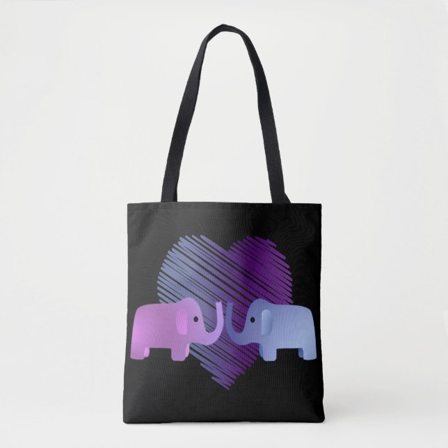 Bolsa Tote Elefante Love (Frente)
