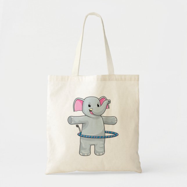 Bolsa Tote Elefante no Esporte com pneus de Malhação (Frente)