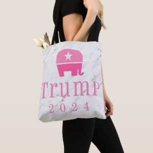 Bolsa Tote Elefante Rosa Trump 2020