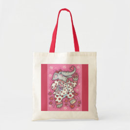 Bolsa Tote Elefante Sweetheart NAMORADOS TOTE BAG *Personaliz