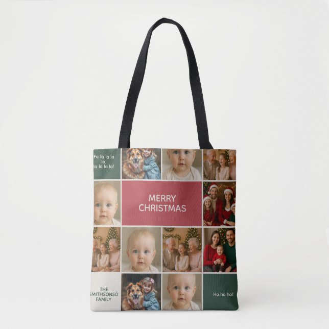 Bolsa Tote elegance christmas xmas photo (Frente)