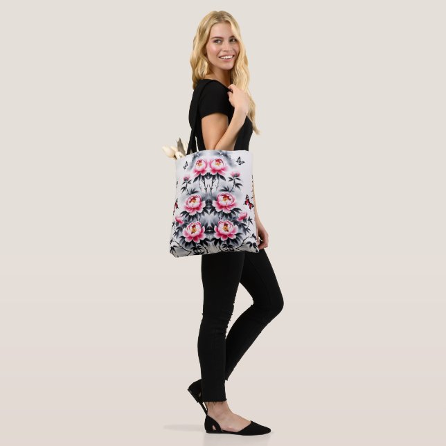 Bolsa Tote Elegance in Bloom: Floral Harmony printed (No(a) Modelo)