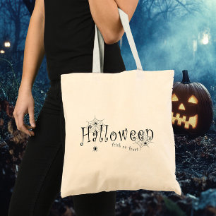 Bolsa Tote Elegância Assustadora: Design de Teia de Aranha pa